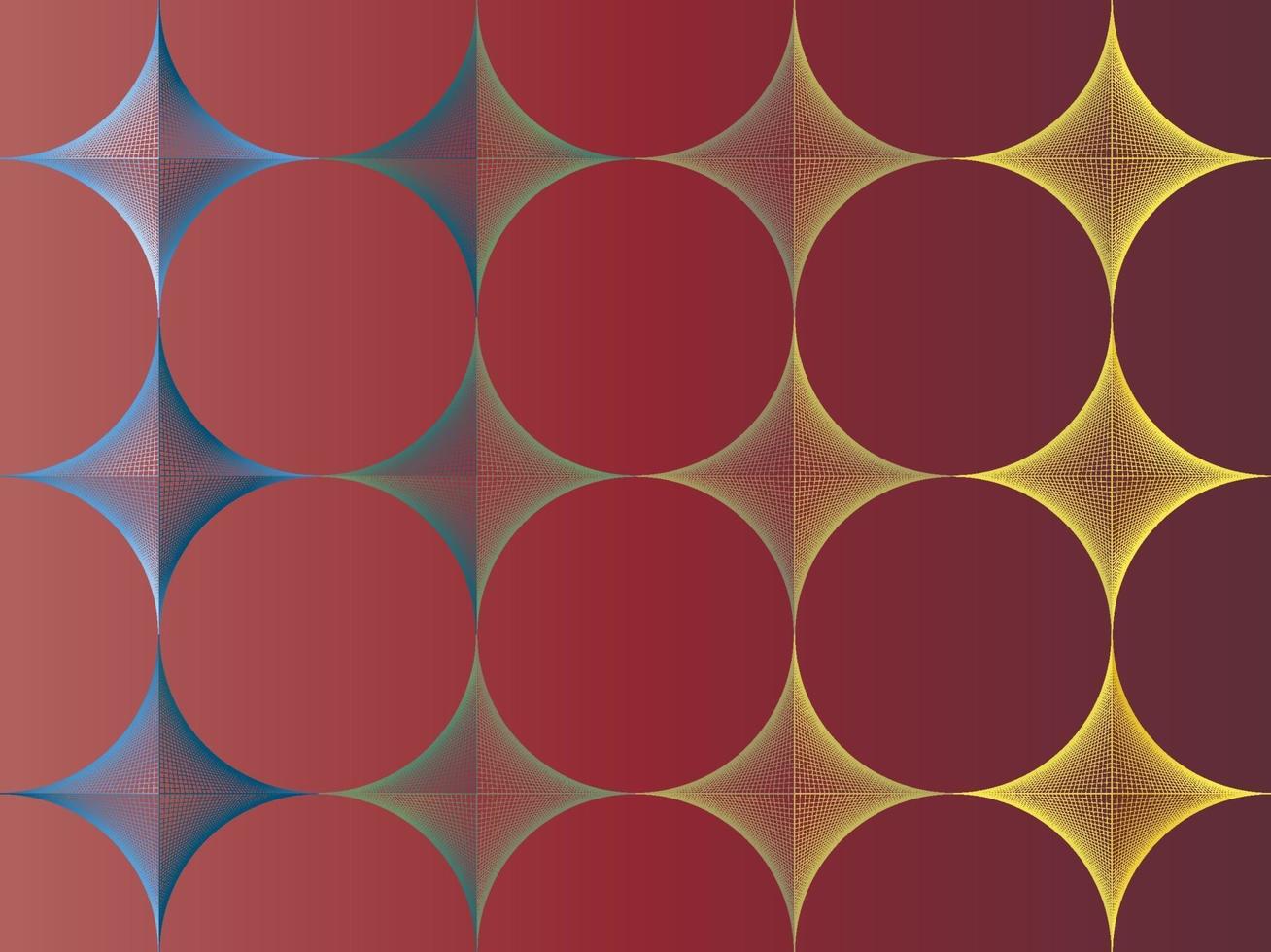 círculos y rombos de patrones sin fisuras. textura elegante. arte de hilo vector