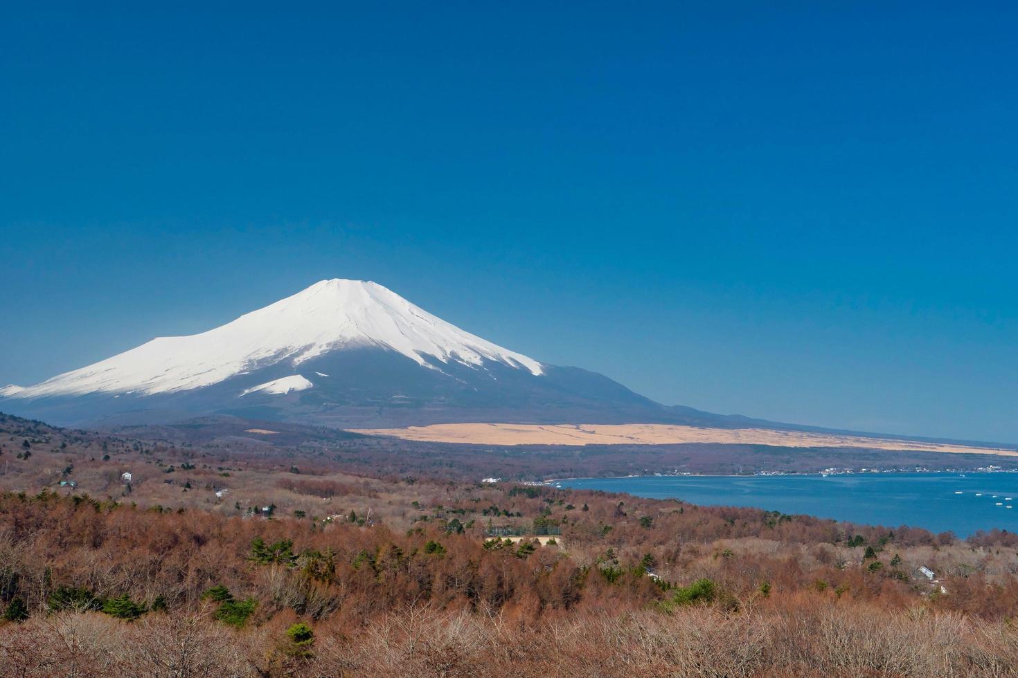 View of Mount Fuji from Mikuni Pass in Japan photo