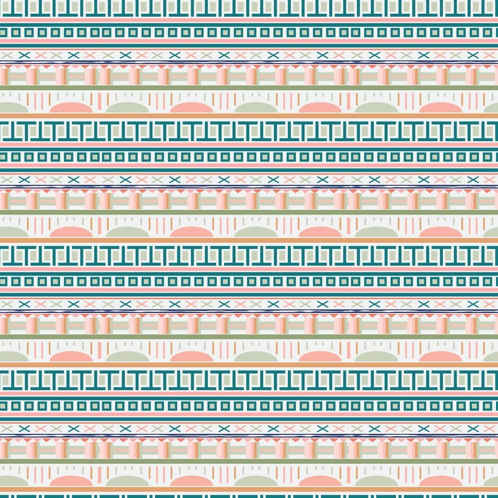 Cute ethnic seamless pattern colorful feminine background vector