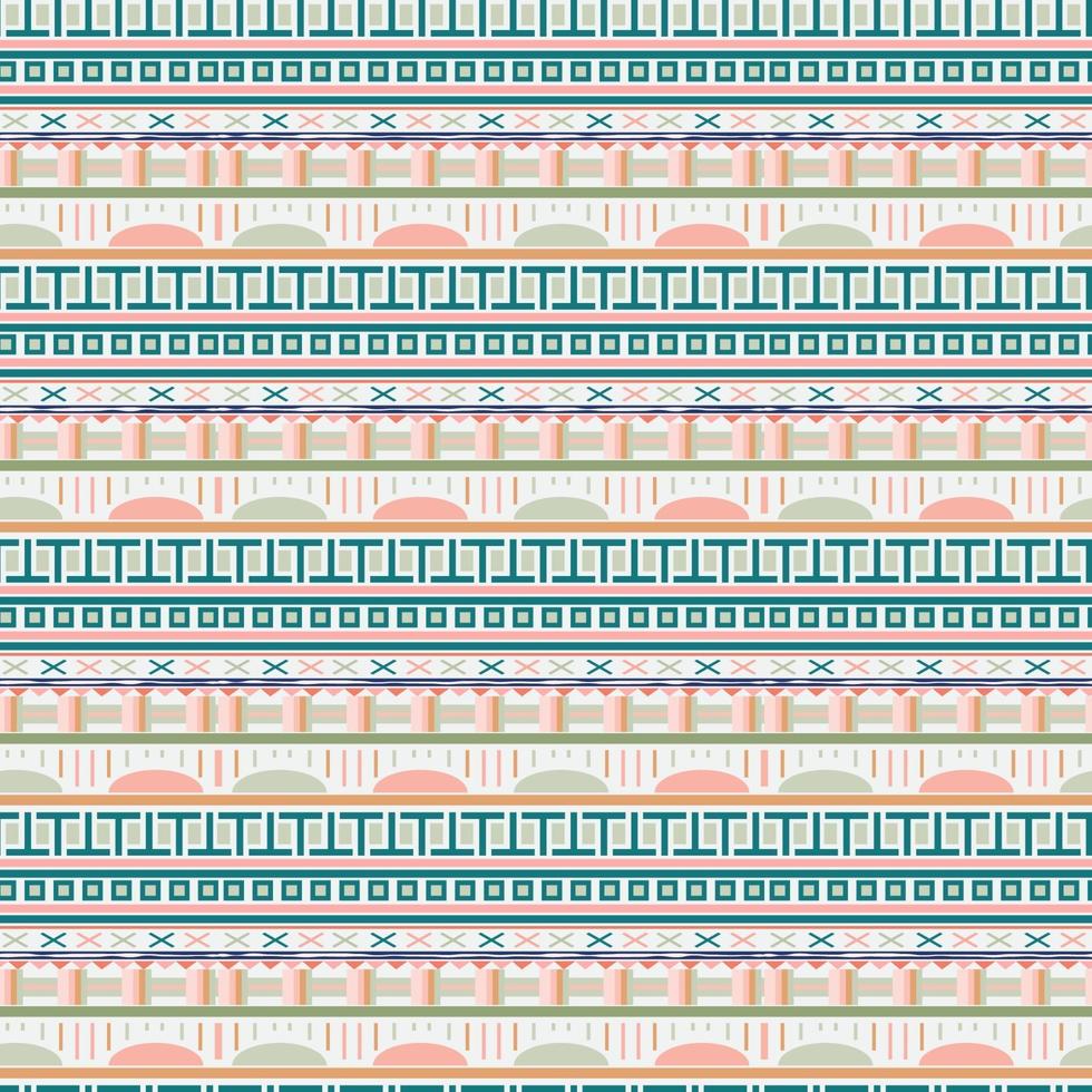 Cute ethnic seamless pattern colorful feminine background vector