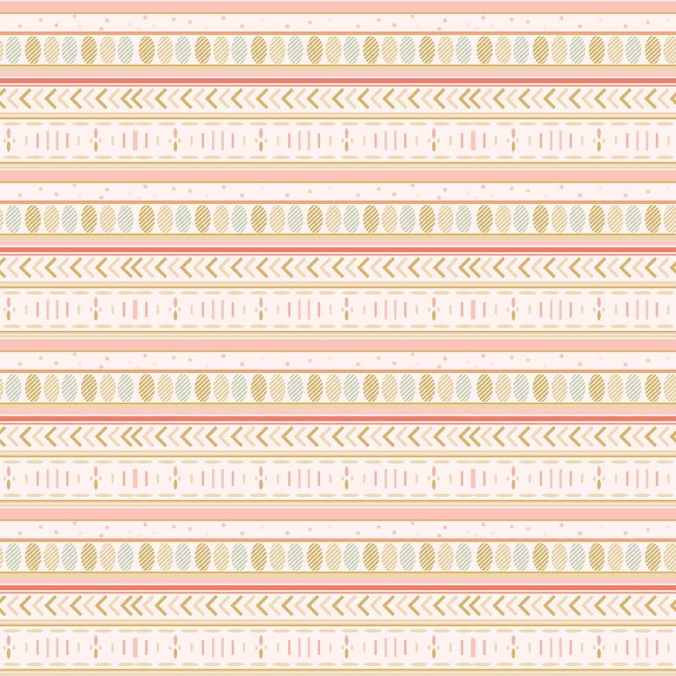 Cute ethnic seamless pattern colorful feminine background vector