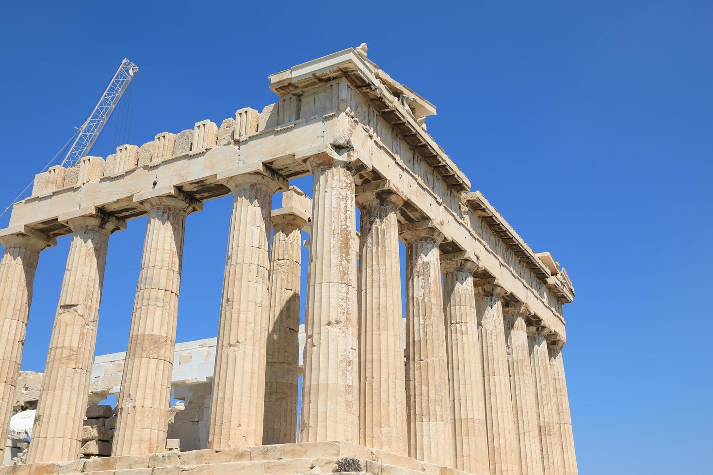 Templo del Partenón en la Acrópolis de Atenas, Grecia foto