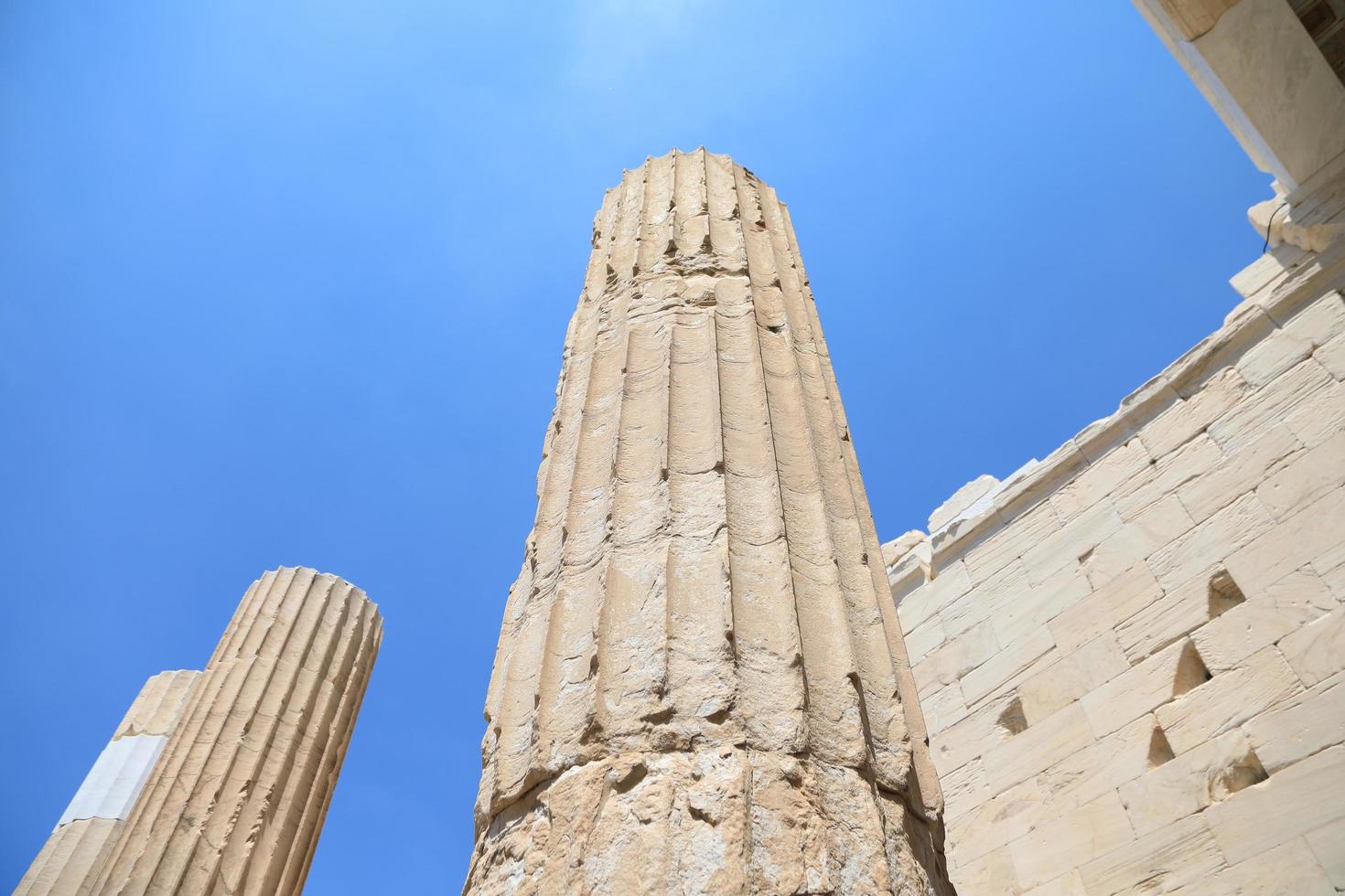 Templo del Partenón en la Acrópolis de Atenas, Grecia foto