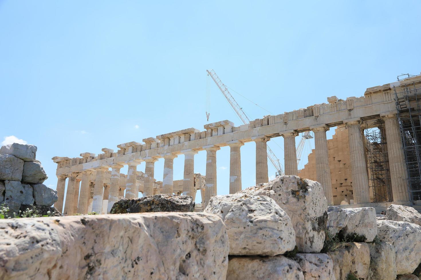 Parthenon Temple on the Acropolis of Athens, Greece photo