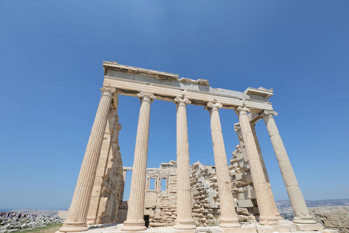 Parthenon Temple on the Acropolis of Athens, Greece photo