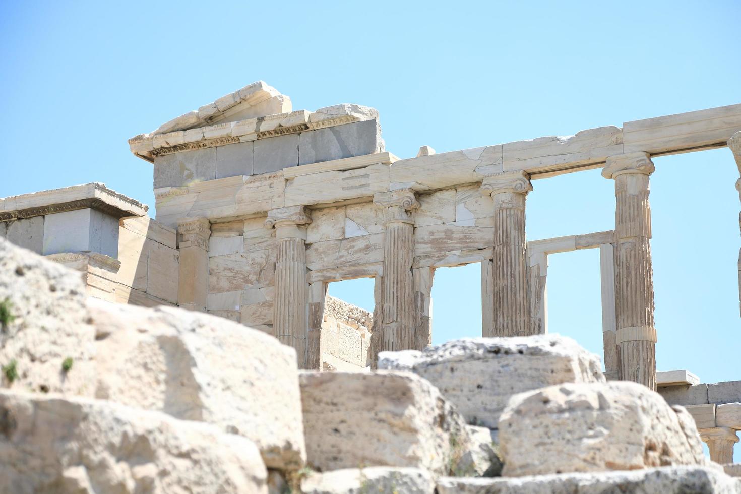 Parthenon Temple on the Acropolis of Athens, Greece photo