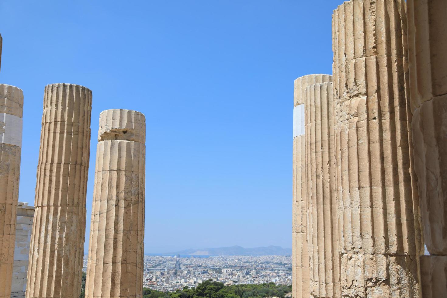 Parthenon Temple on the Acropolis of Athens, Greece photo