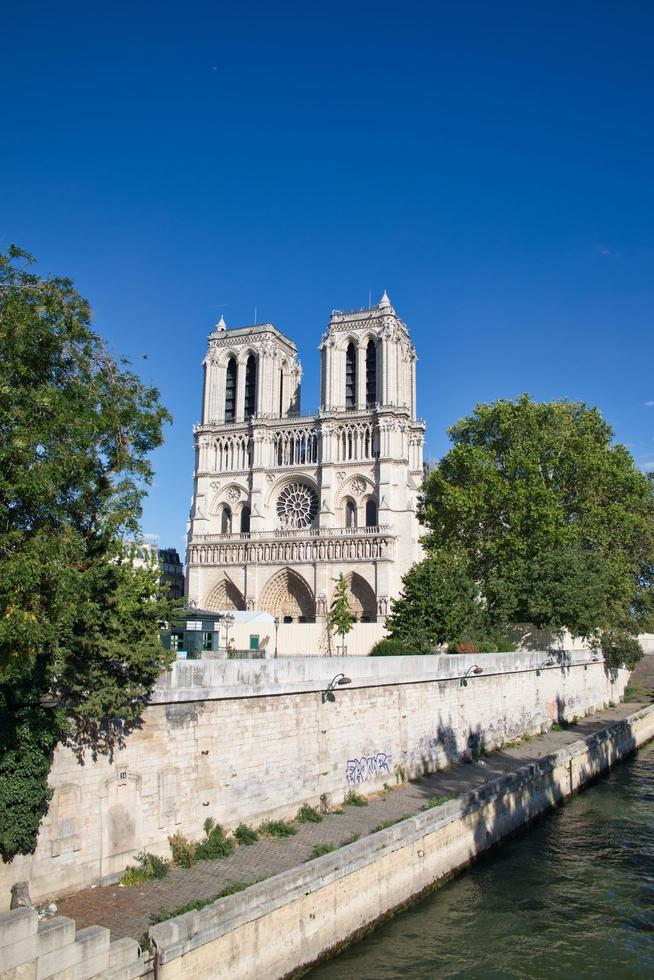 Cathedrale Notre-Dame de Paris under restoration 2019 photo