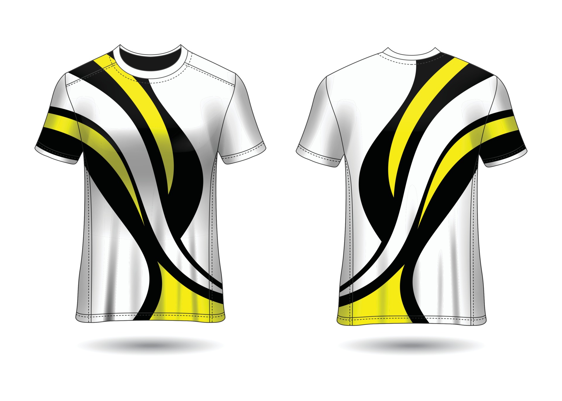 T-Shirt Sport Design. Racing jersey. uniform front and back view. 3597376  Vector Art at Vecteezy