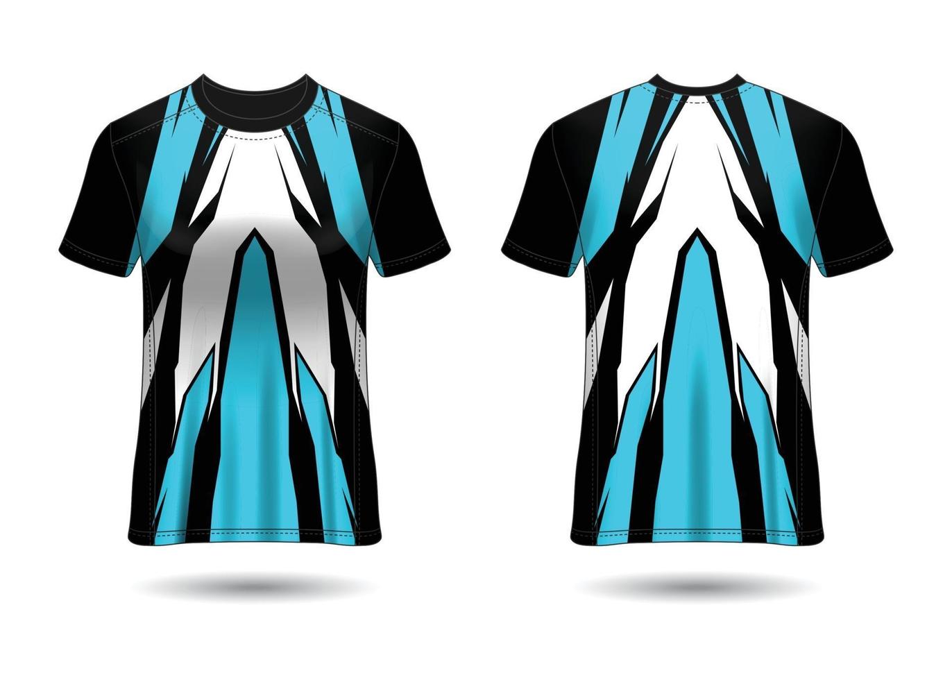 T-Shirt Sport Design. Racing jersey. uniform front and back view. vector