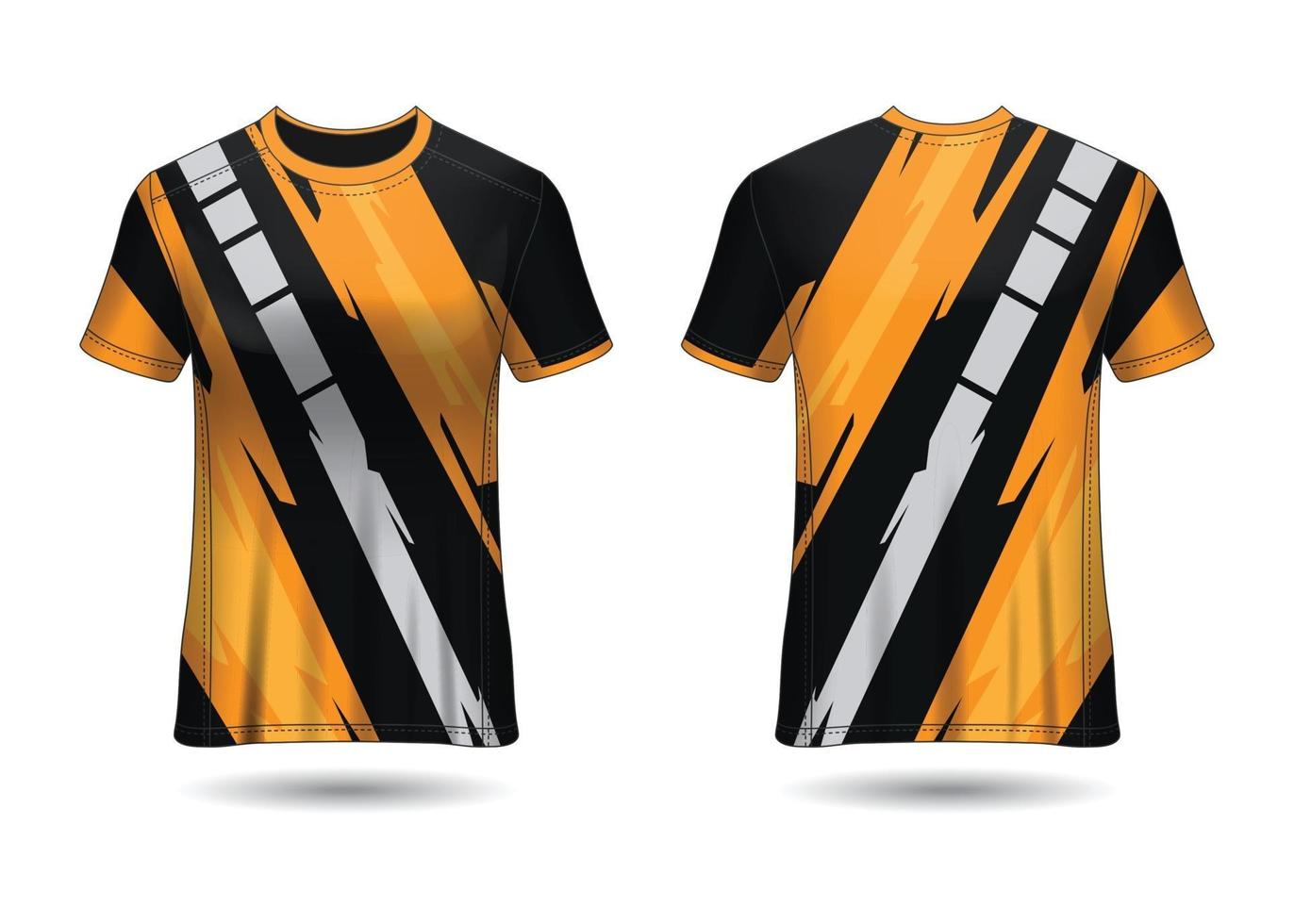 T-Shirt Sport Design. Racing jersey. uniform front and back view. vector