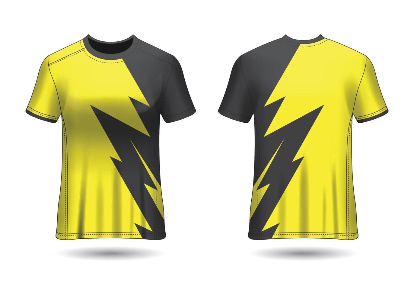 T-Shirt Sport Design. Racing jersey. uniform front and back view. vector