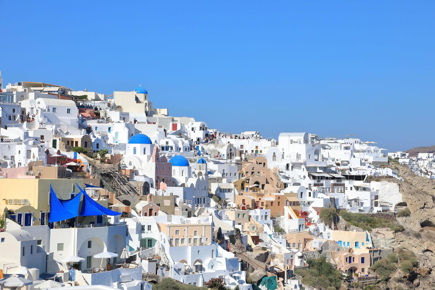 Oia Town on Santorini Island, Greece photo
