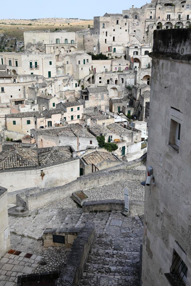 paisaje urbano de matera italia, patrimonio mundial foto