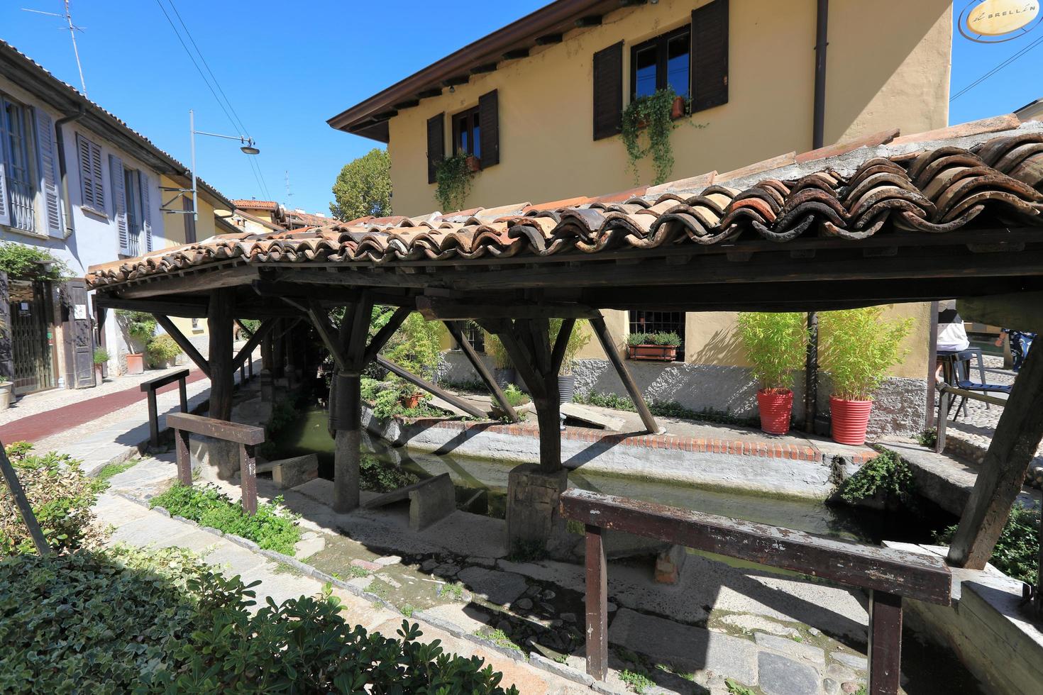 Naviglio Grande Cannels Milán Italia foto