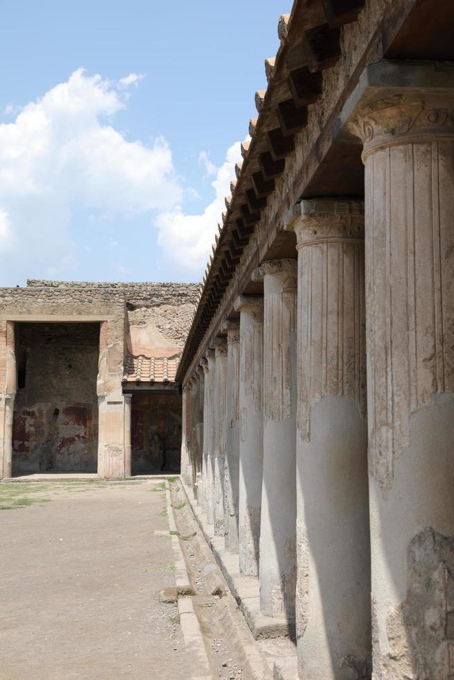 The Ruins of the ancient city of Pompei Italy photo