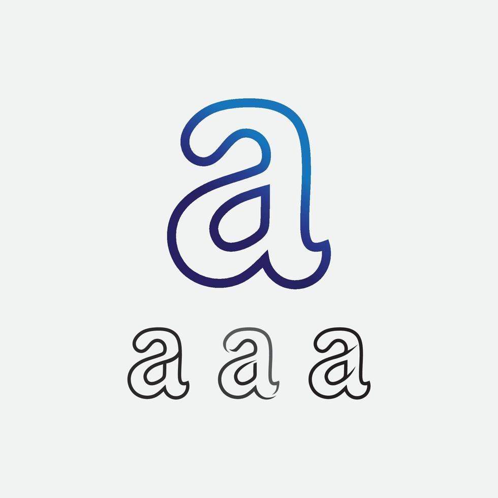 A Letter Logo Template and font vector