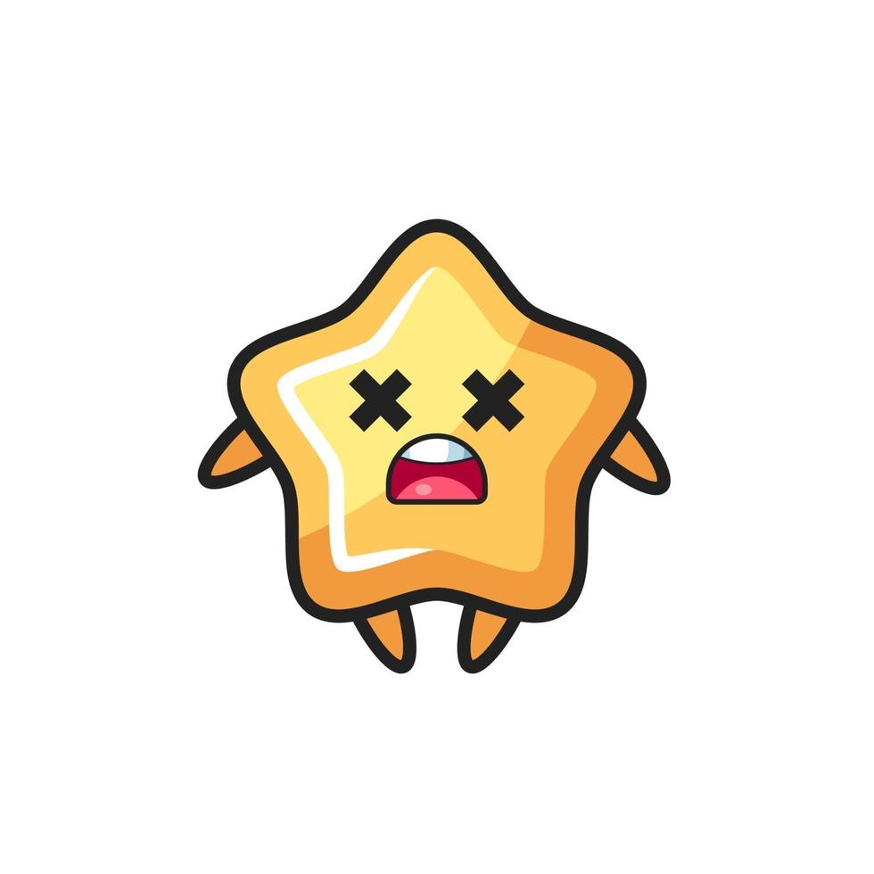 the dead star mascot character vector