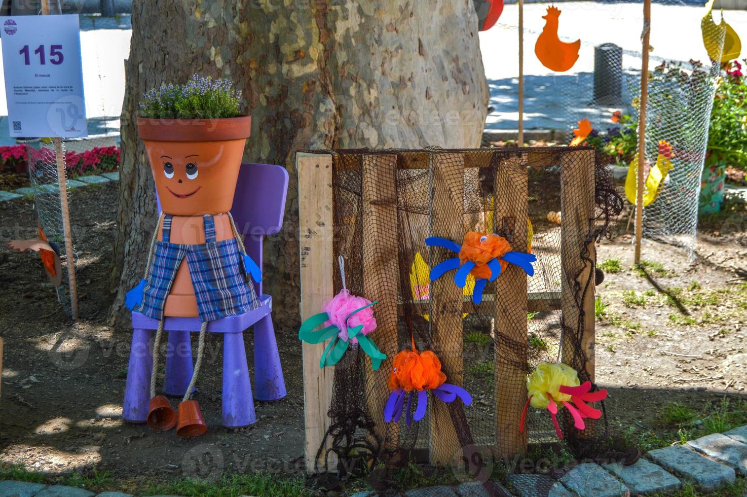 Flower Festival in Girona Temps de Flors, Spain. 2018 photo