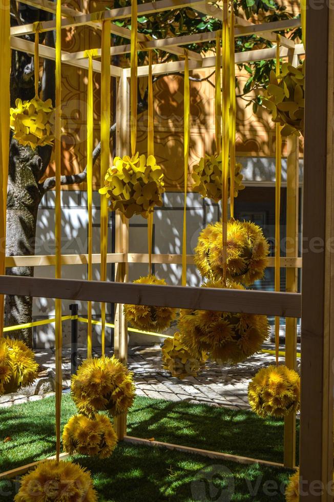 Flower Festival in Girona Temps de Flors, Spain. 2018 photo