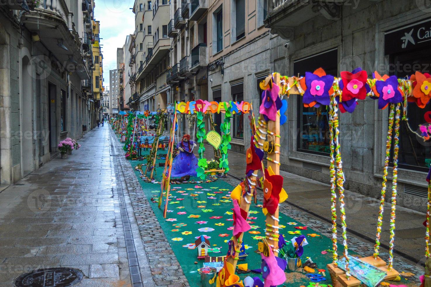 Flower Festival in Girona Temps de Flors, Spain. 2018 photo