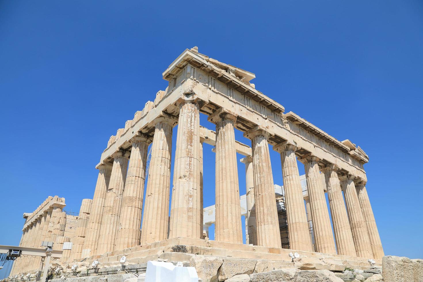 Parthenon Temple on the Acropolis of Athens, Greece photo