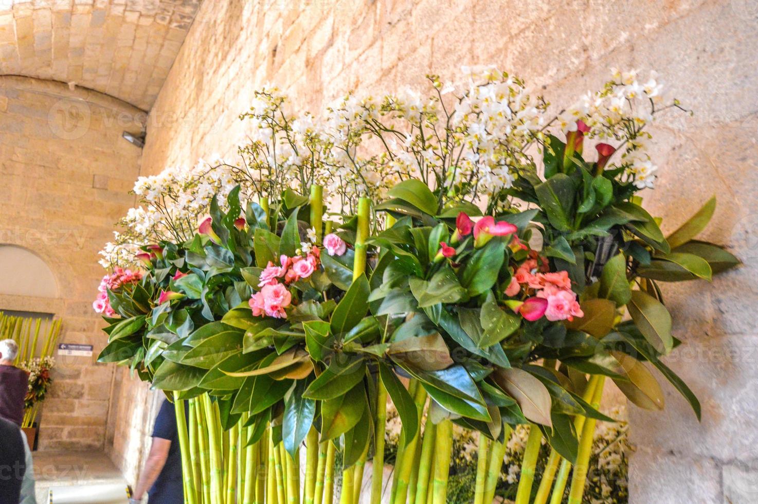 Flower Festival in Girona Temps de Flors, Spain. 2018 photo
