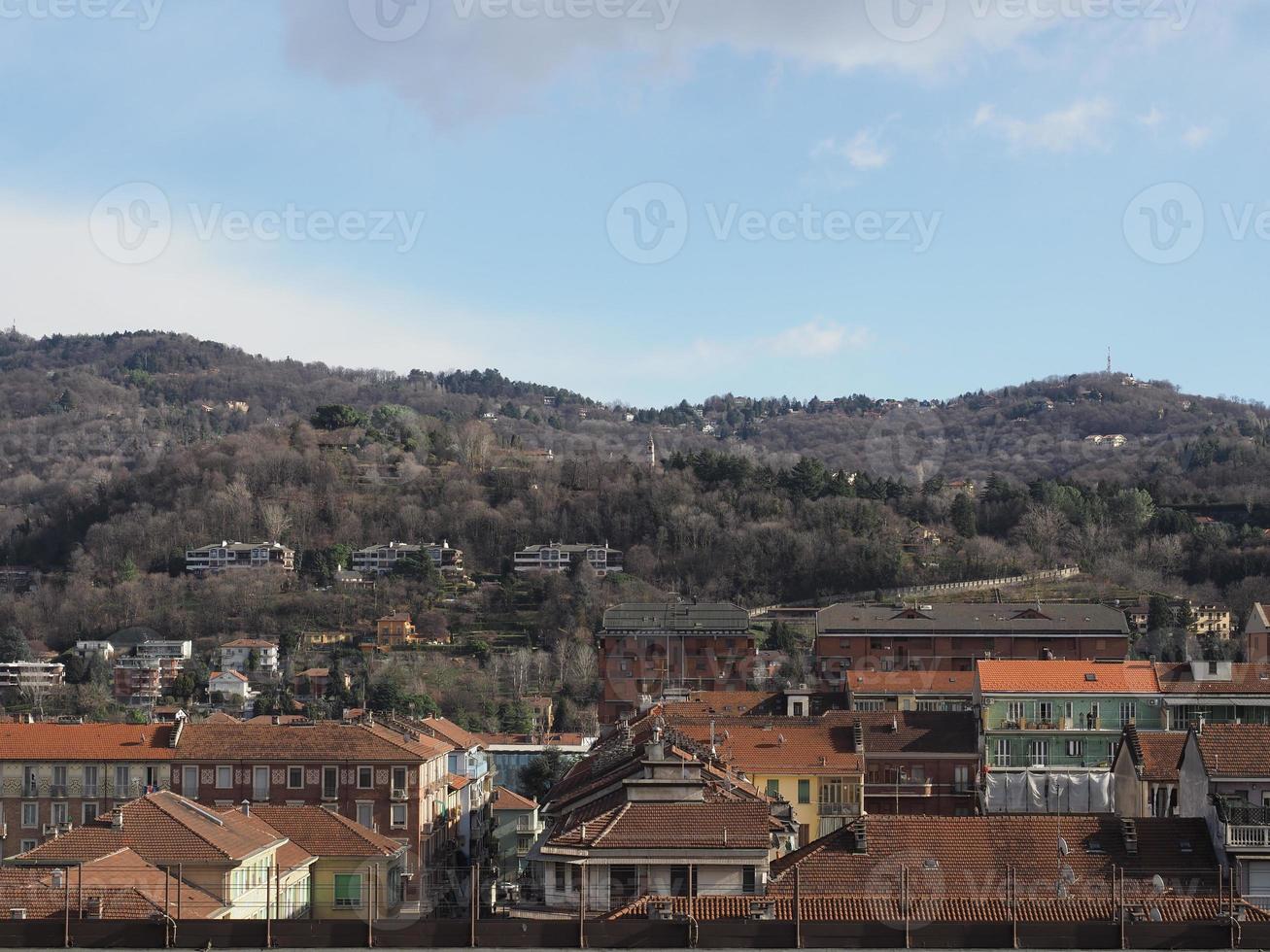 vista aerea de turin foto