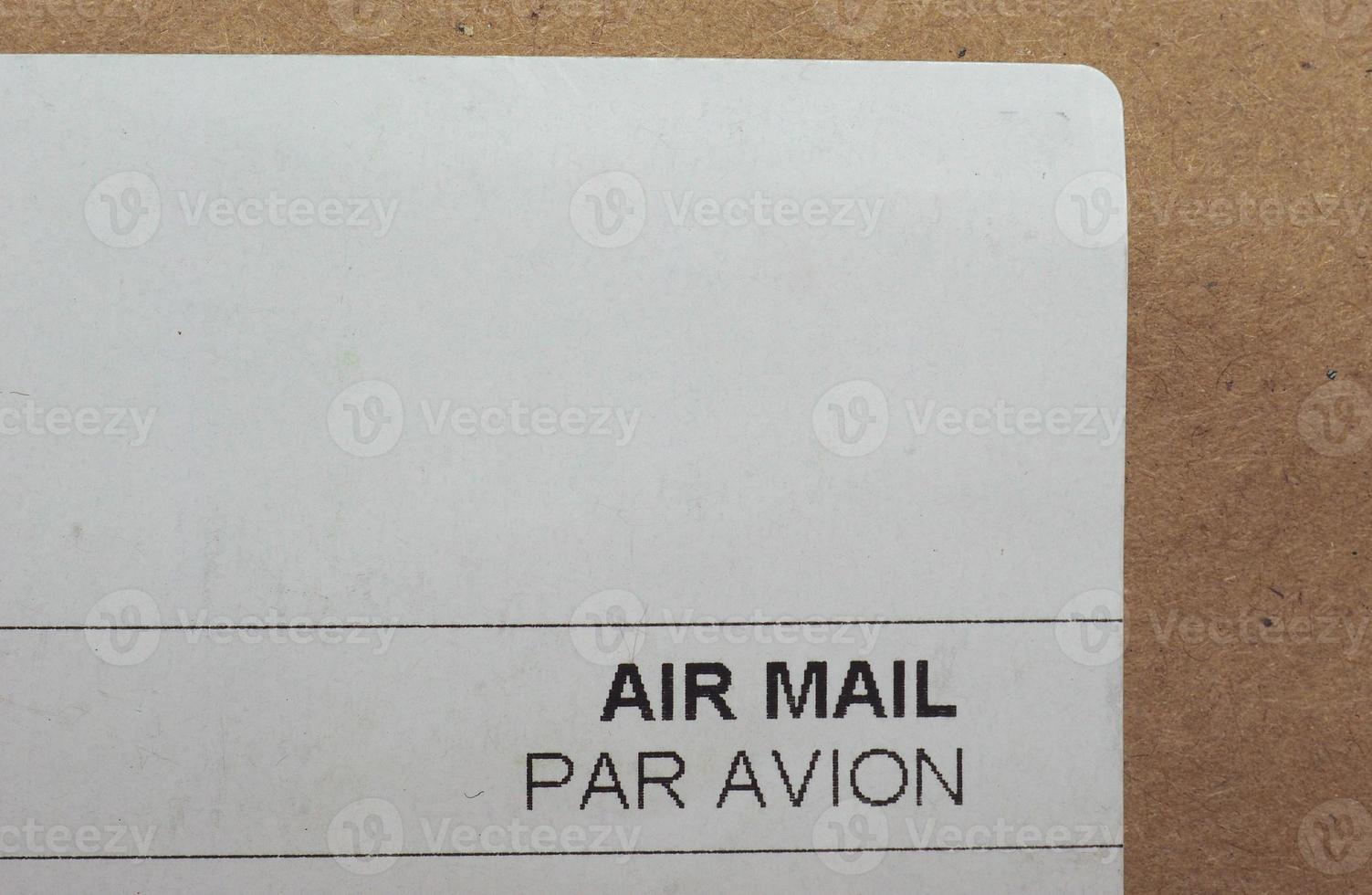 carta de correo aéreo foto