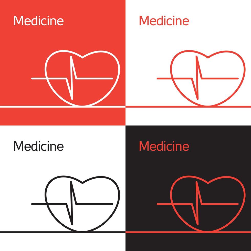 icono de medicina, logotipo, concepto vector