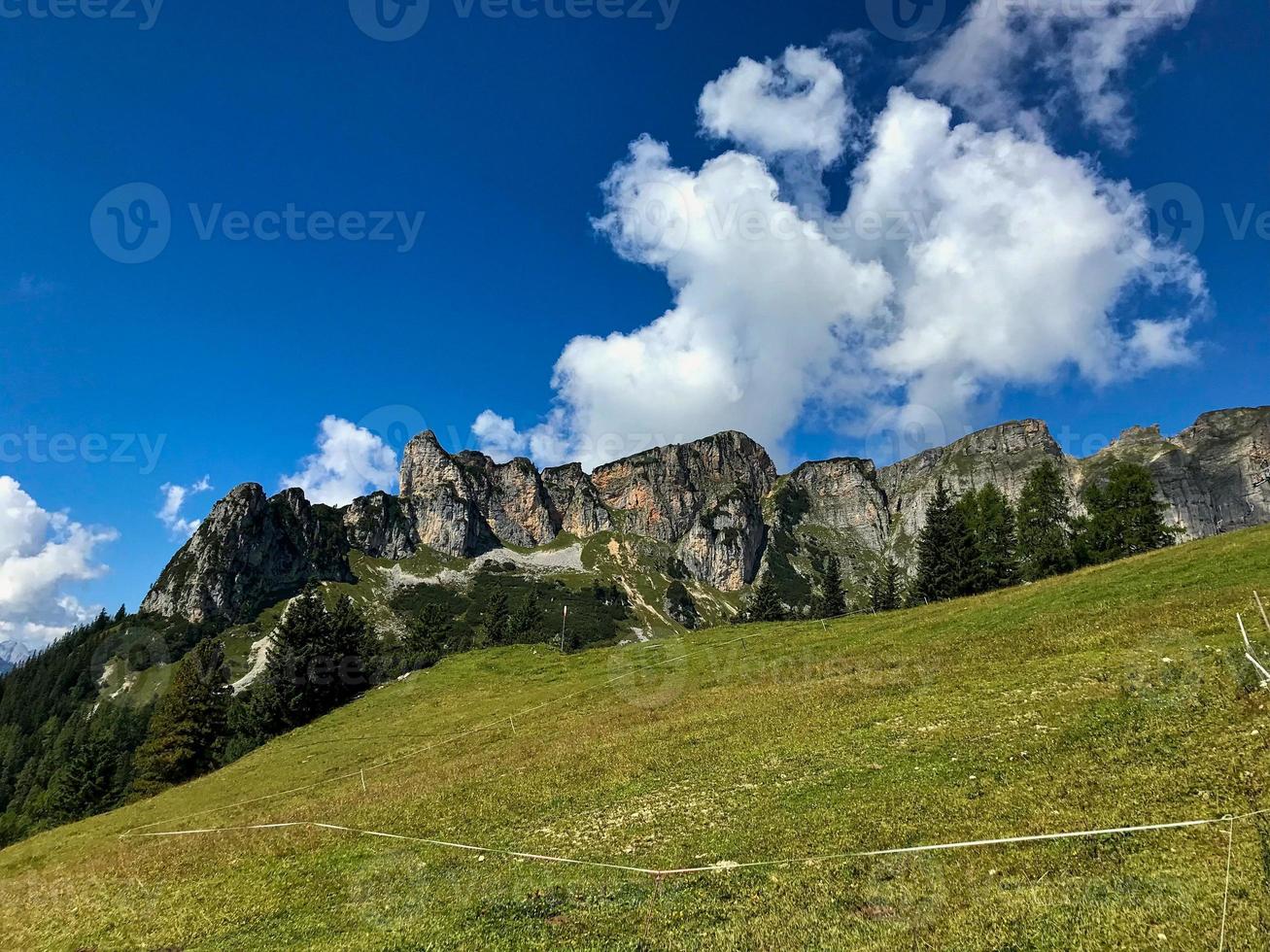 Great view across the alps from a summit photo