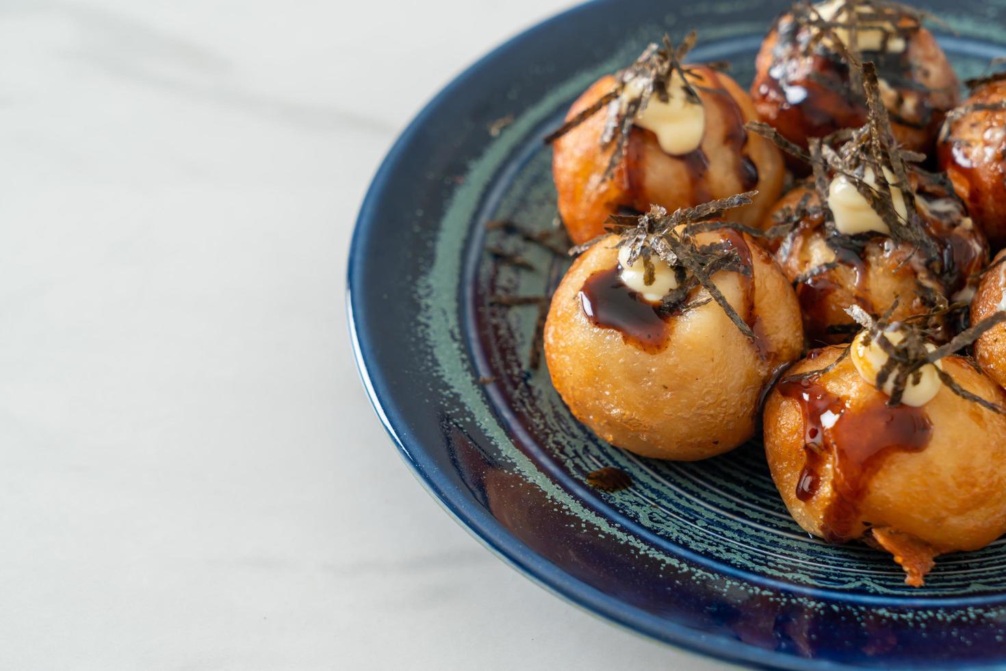 Takoyaki ball dumplings or Octopus balls photo