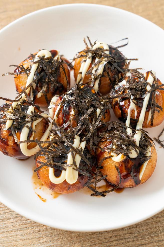 Takoyaki ball dumplings or Octopus balls photo