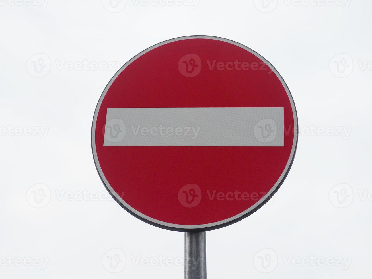 No entry sign photo