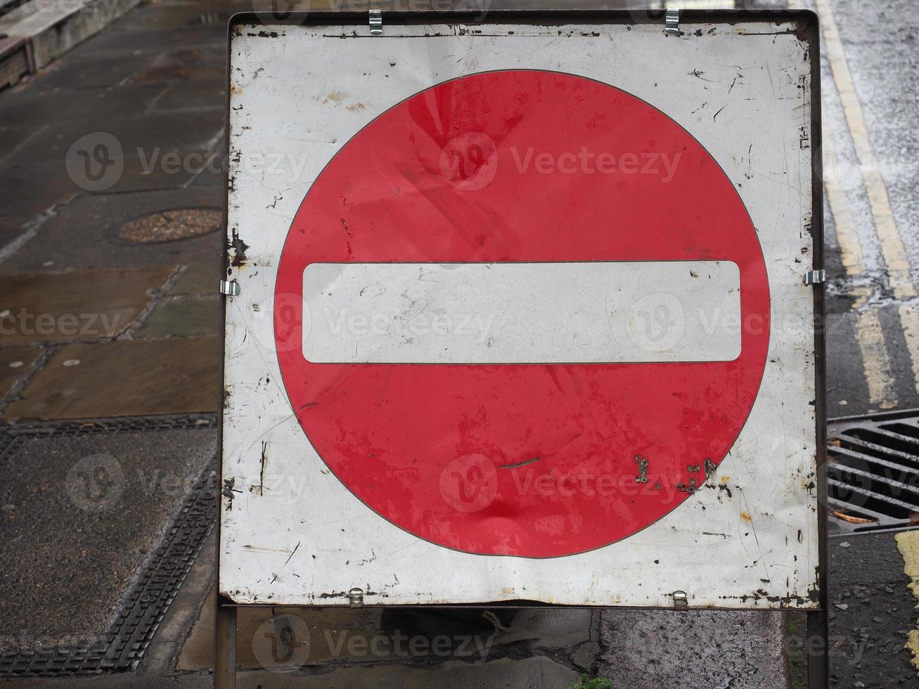 No entry sign photo