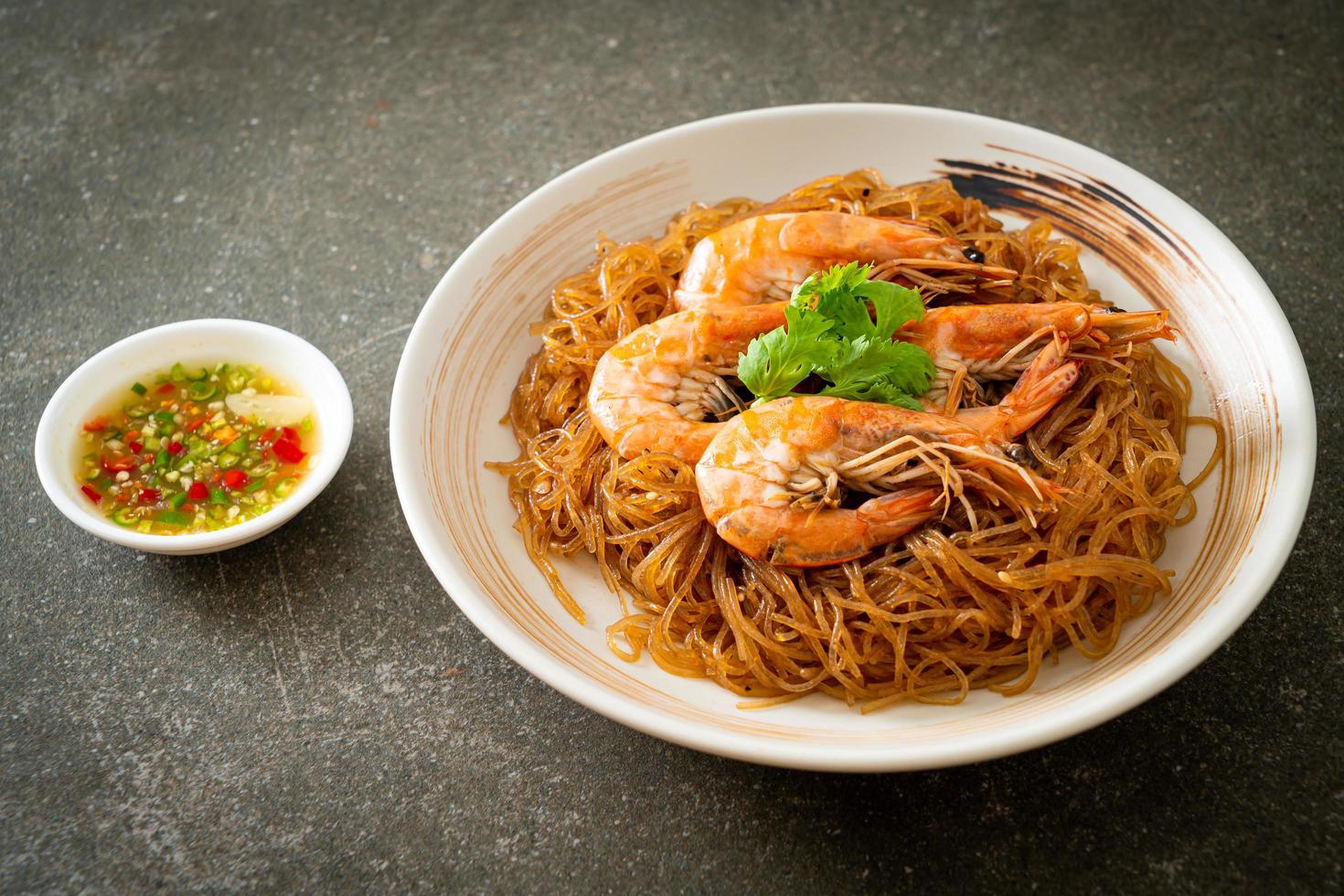 Casseroled or Baked Shrimp with Glass Noodles 3409634 Stock Photo at