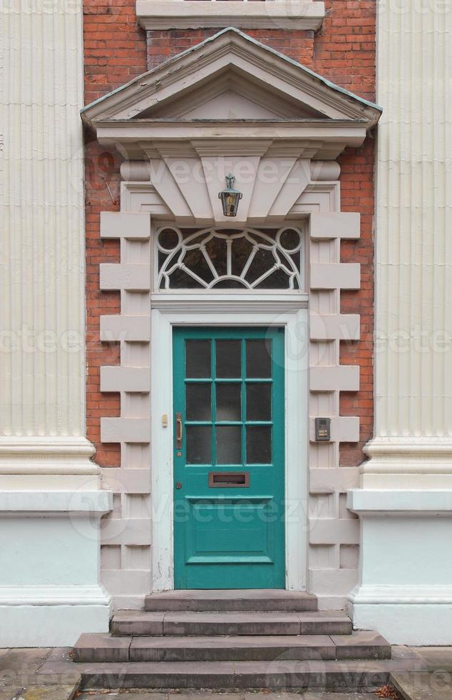 Green British door photo