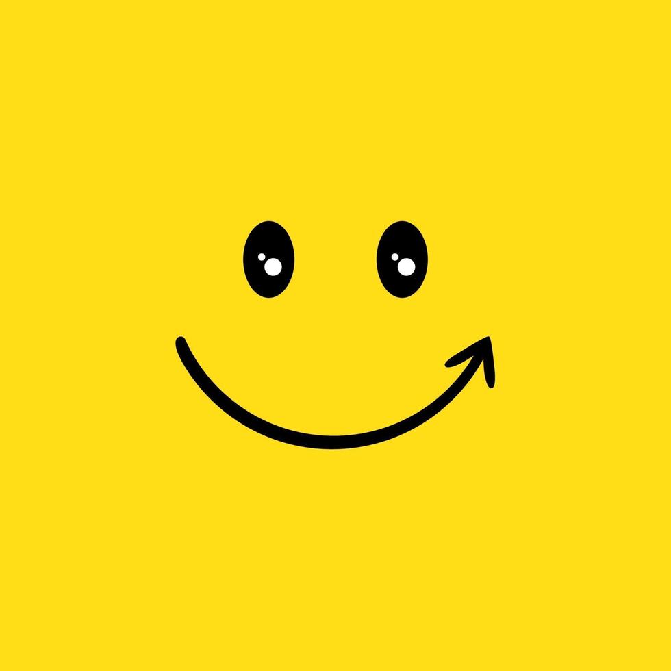 Happy face vector illustration icon smile element