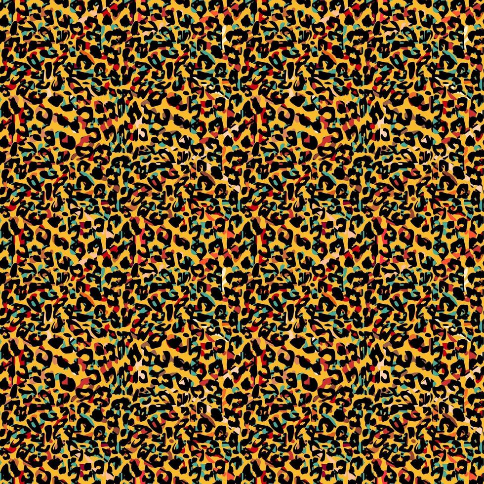 trendy jaguar seamless pattern background, Vector abstract animal skin