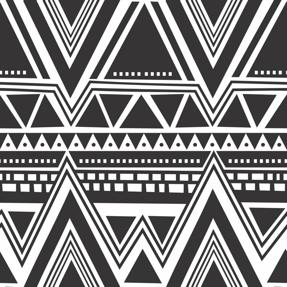 Trendy tribal hand drawn navajo seamless pattern motifs vector