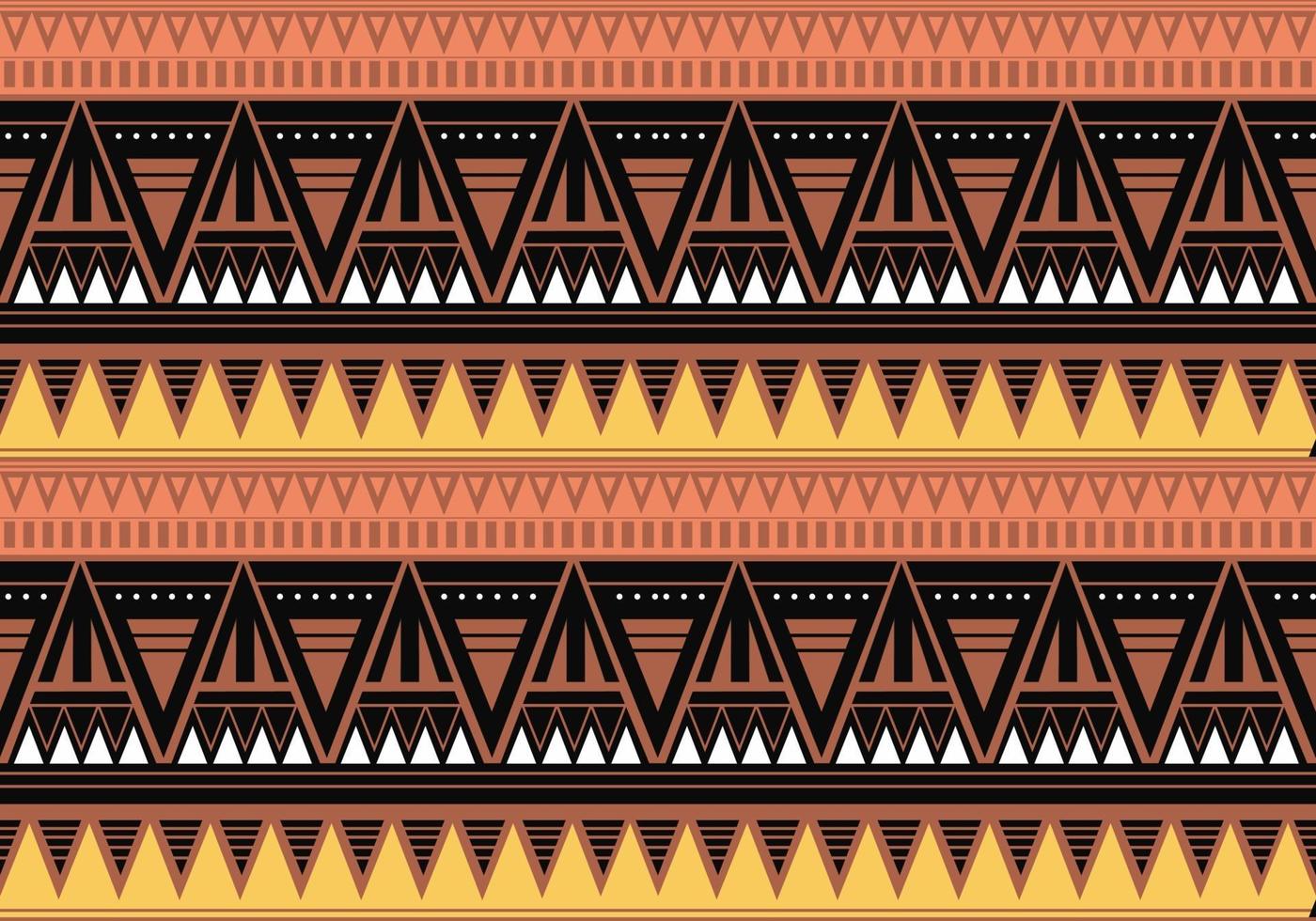 Seamless vintage pattern with Ethnic and tribal motifs. vector