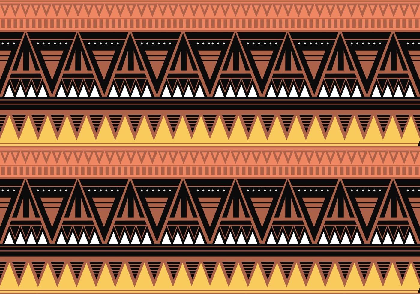 Seamless vintage pattern with Ethnic and tribal motifs. vector