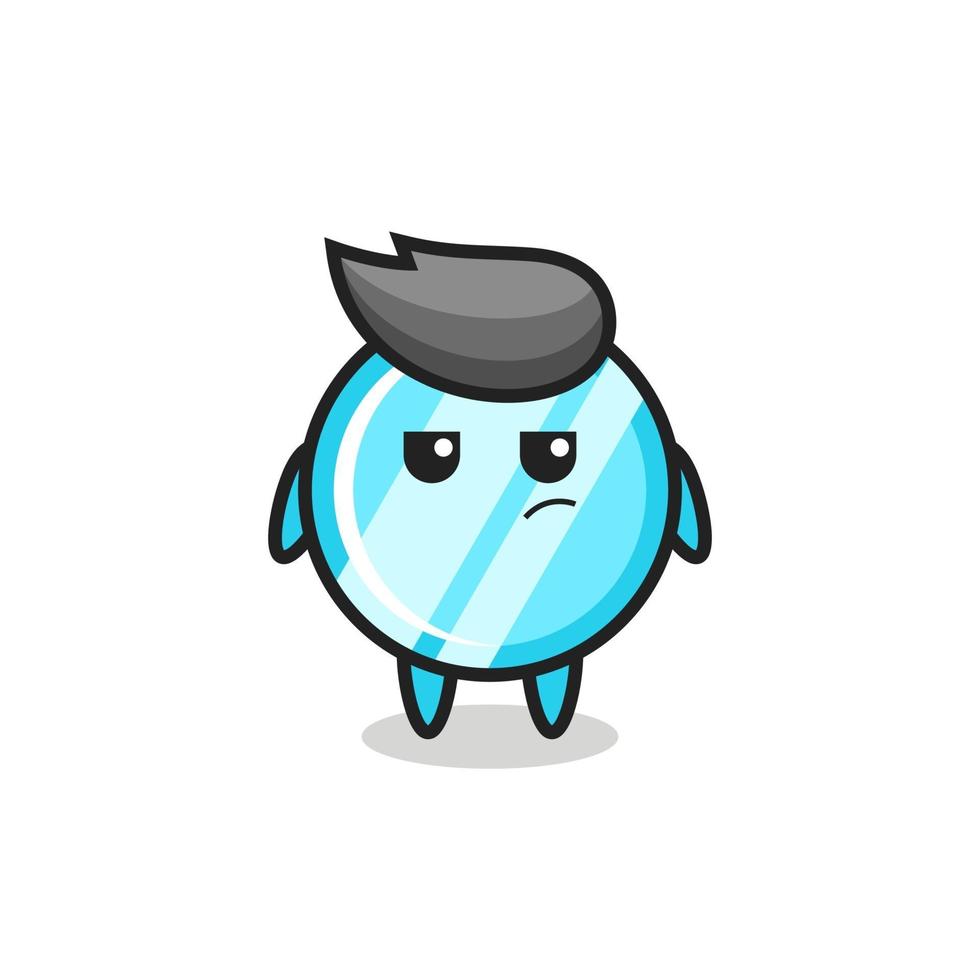 cute mirror character with suspicious expression 3411062 Vector Art at Vecteezy