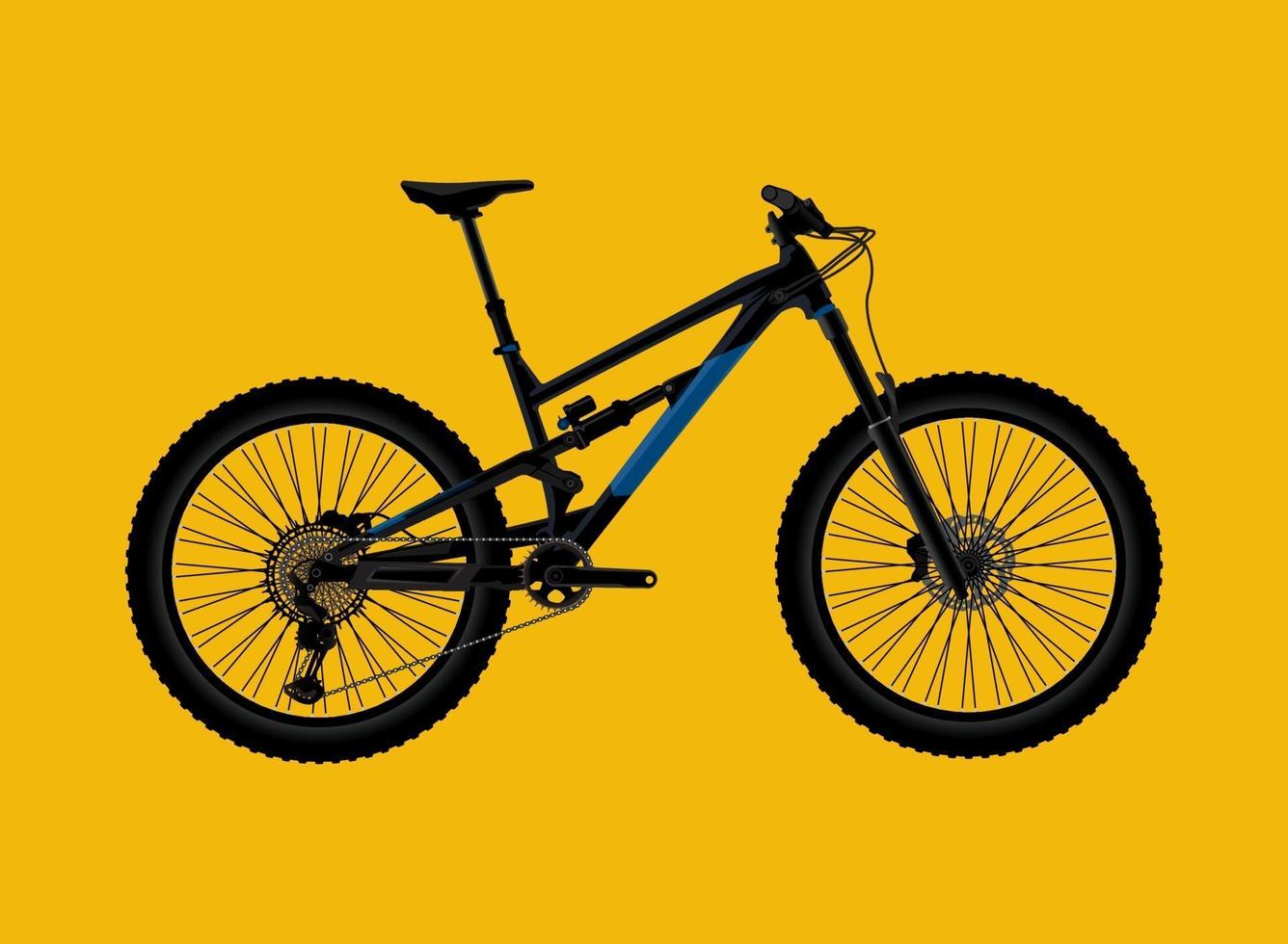 mountain bike illustration vector