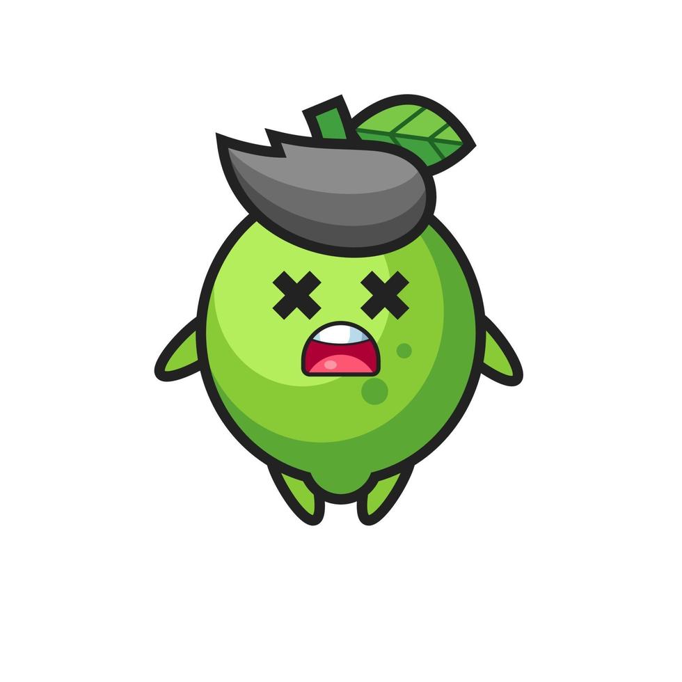 the dead lime mascot character 3411895 Vector Art at Vecteezy
