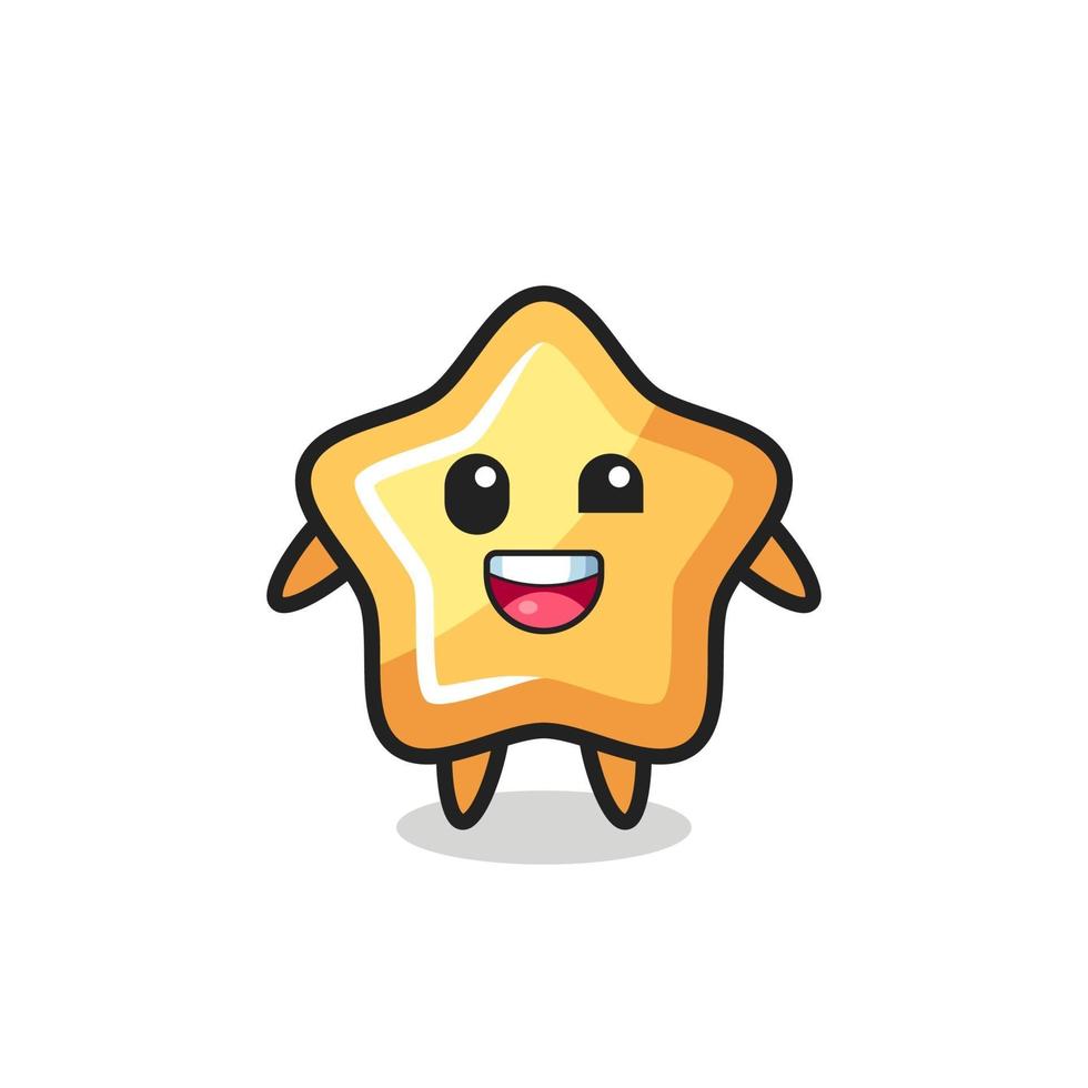 illustration of an star character with awkward poses vector