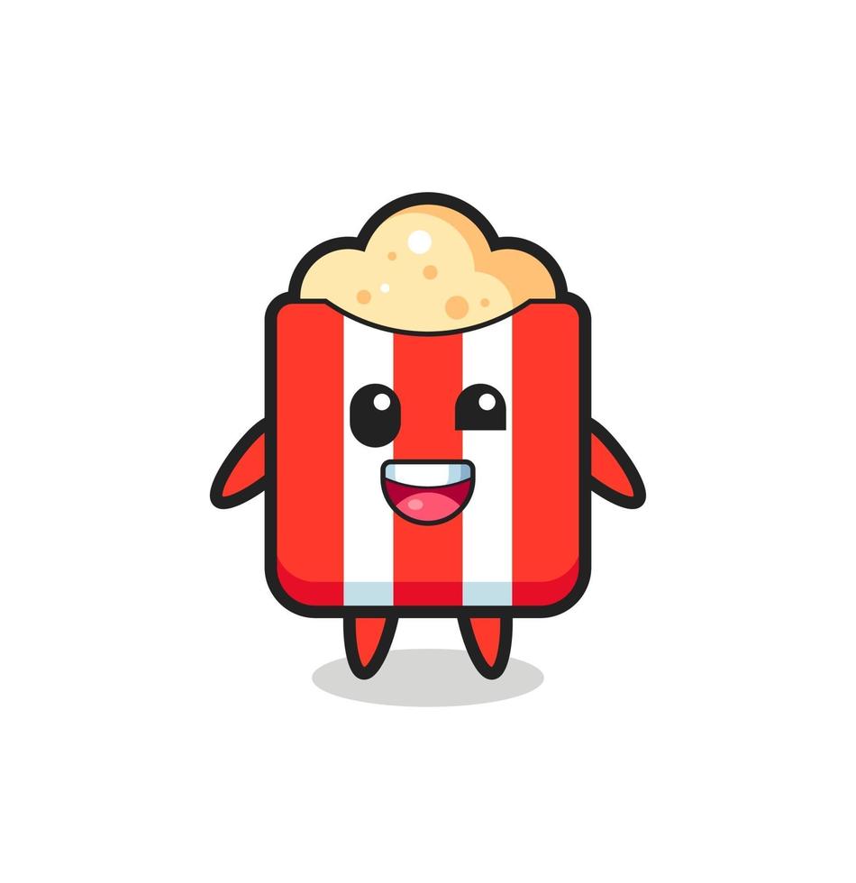 illustration of an popcorn character with awkward poses vector