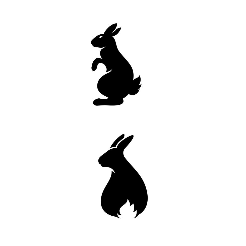 Rabbit  icon template vector illustration