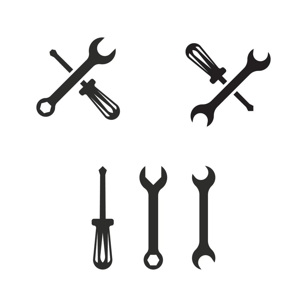 Ilustración de diseño de icono de vector de herramienta