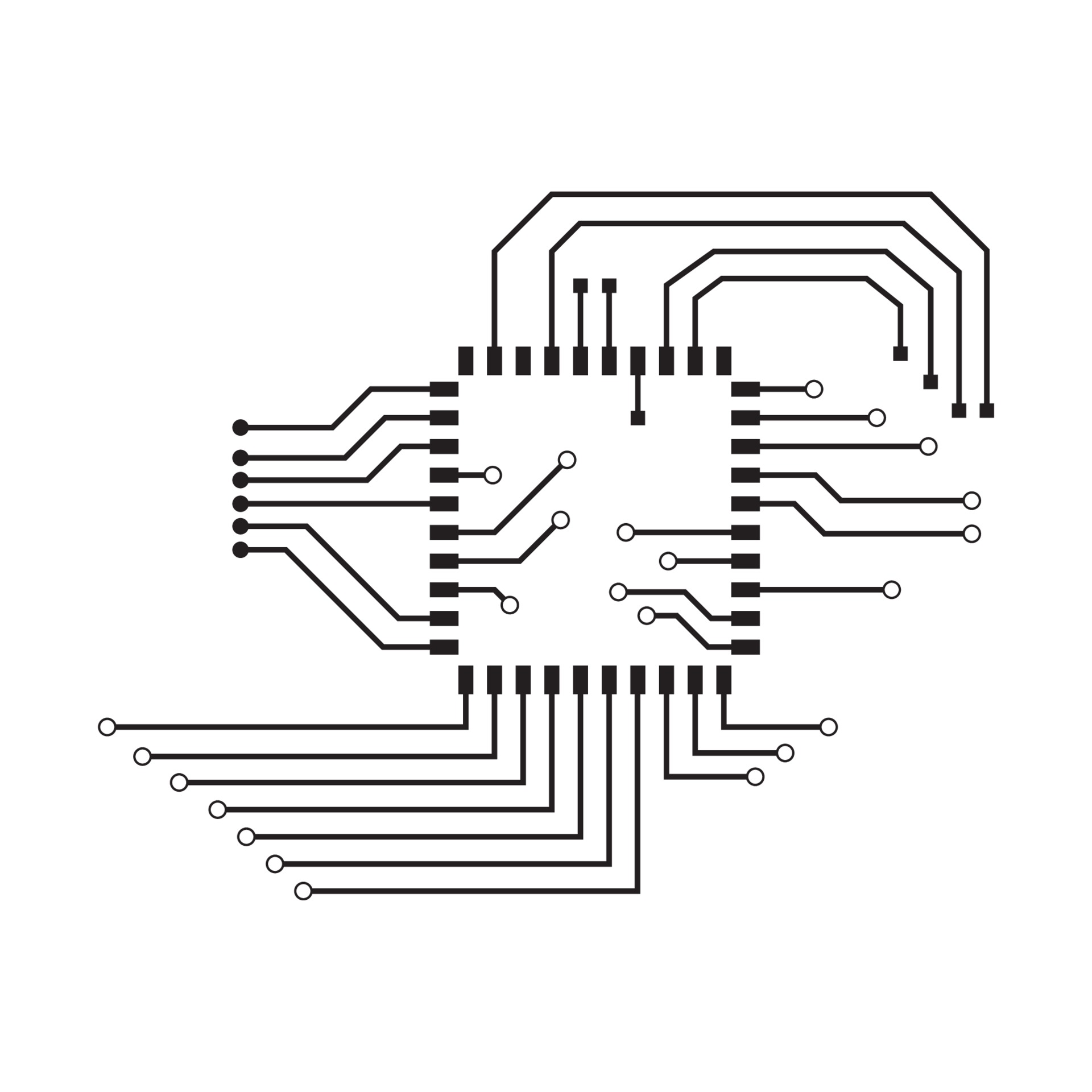 Computer vector background with circuit 3413358 Vector Art at Vecteezy